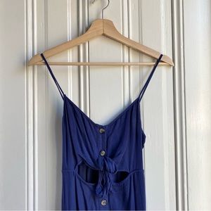 Mimi Chica Navy Blue Maxi Dress
